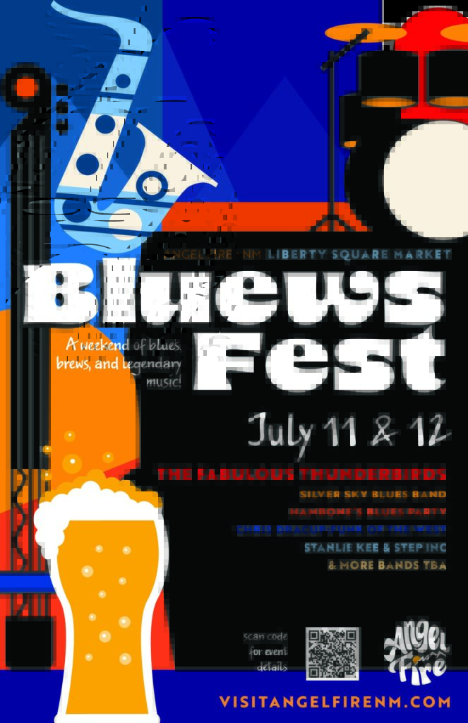 Bleuws Fest Poster - Visit Angel Fire New Mexico